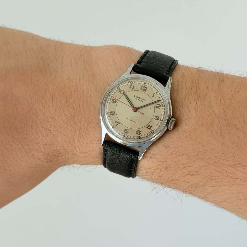 Vintage Bertmar De Luxe Watch – 17 Jewels, Swiss Made