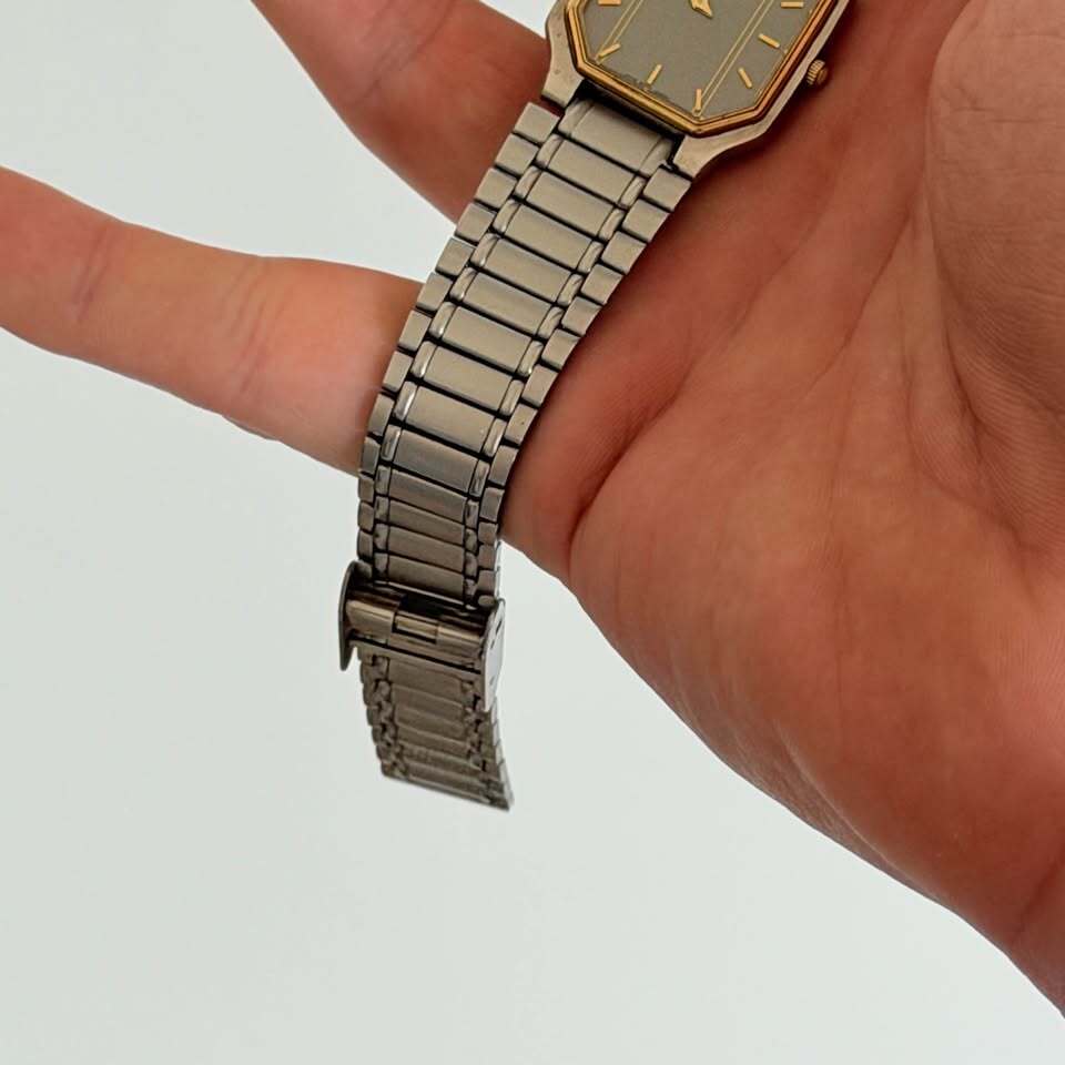 Caravelle by Bulova Quartz Two Tone Octagonal Watch