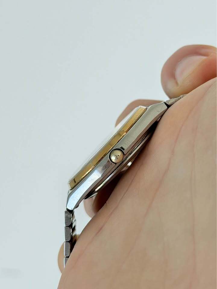 Seiko Quartz 7123-7120 Two-Tone Day/Date Watch