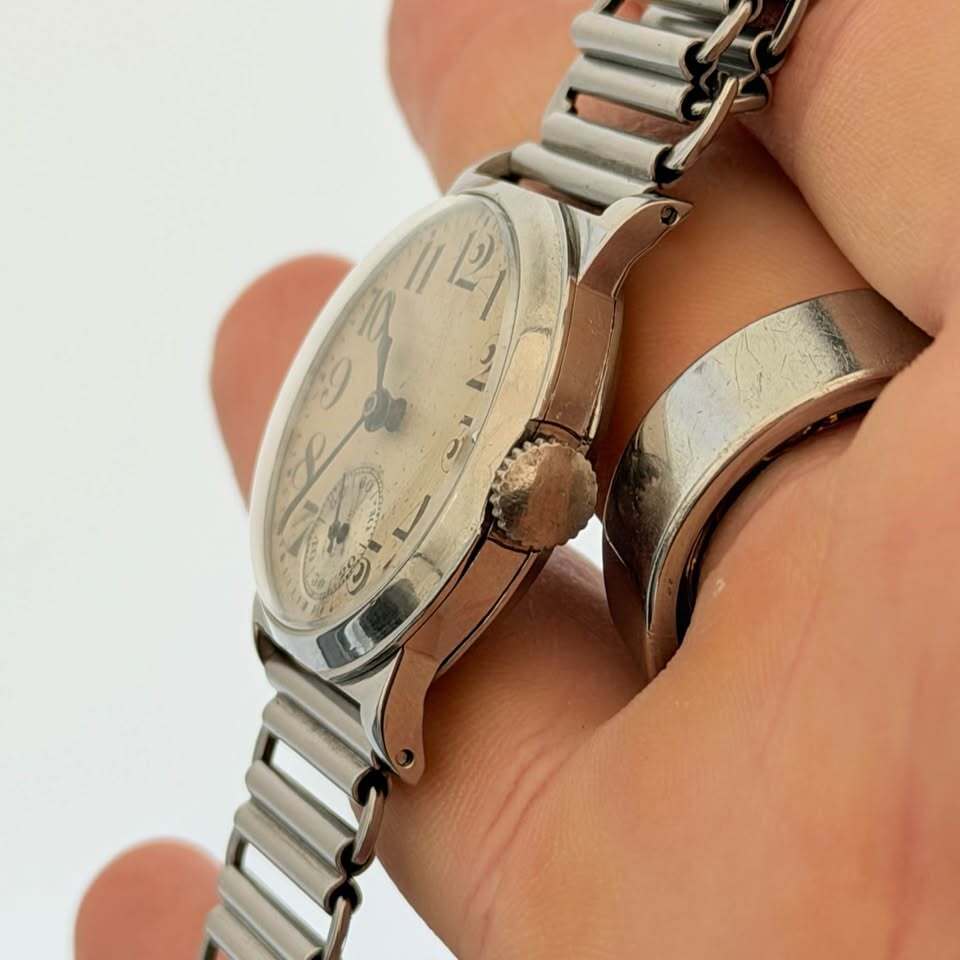 Waltham Vintage Cushion Case Watch Small Seconds