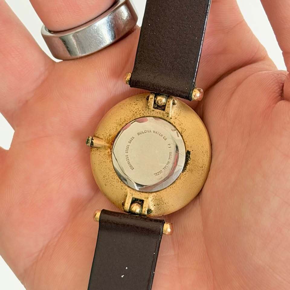 Bulova Quartz Dress Watch Gold Tone