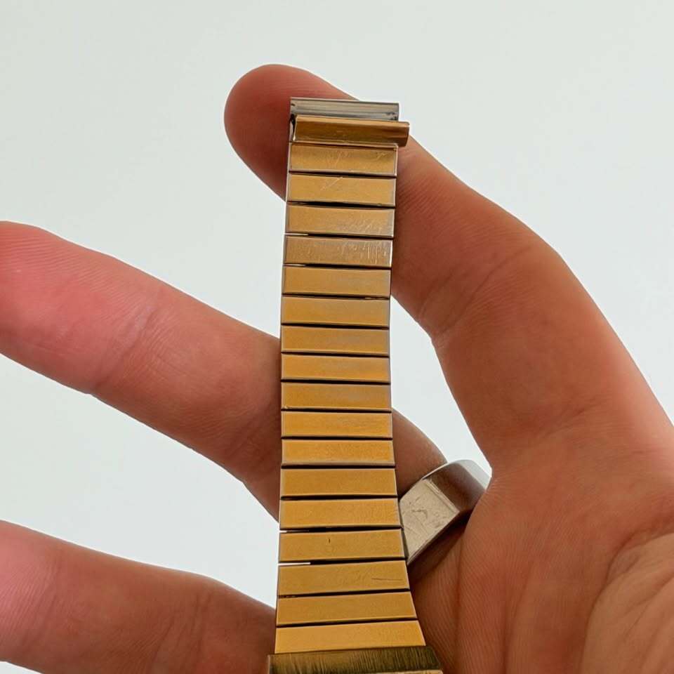 Seiko Quartz Gold Tone Tank Watch