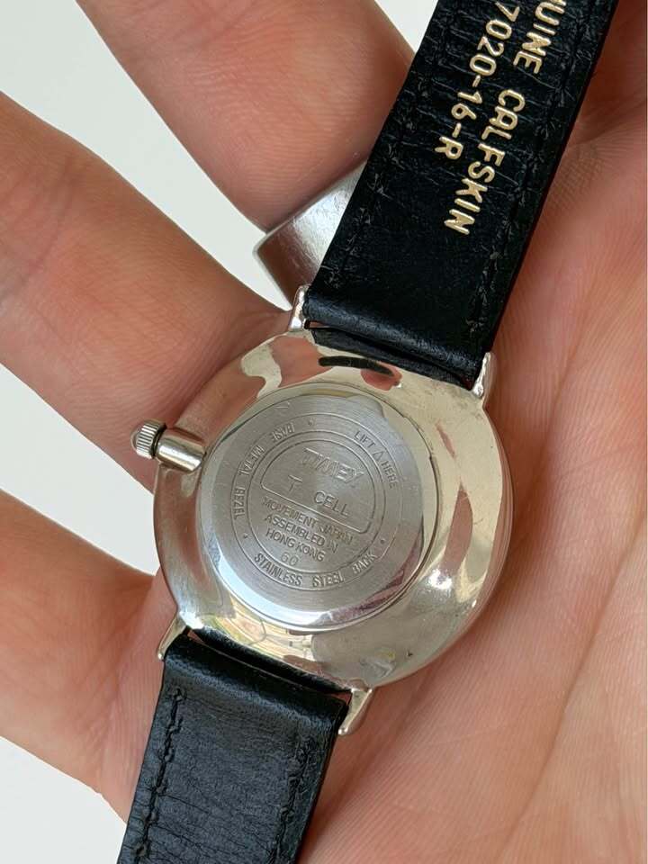 Timex Quartz Dress Watch – Roman Numerals, Black Leather Strap