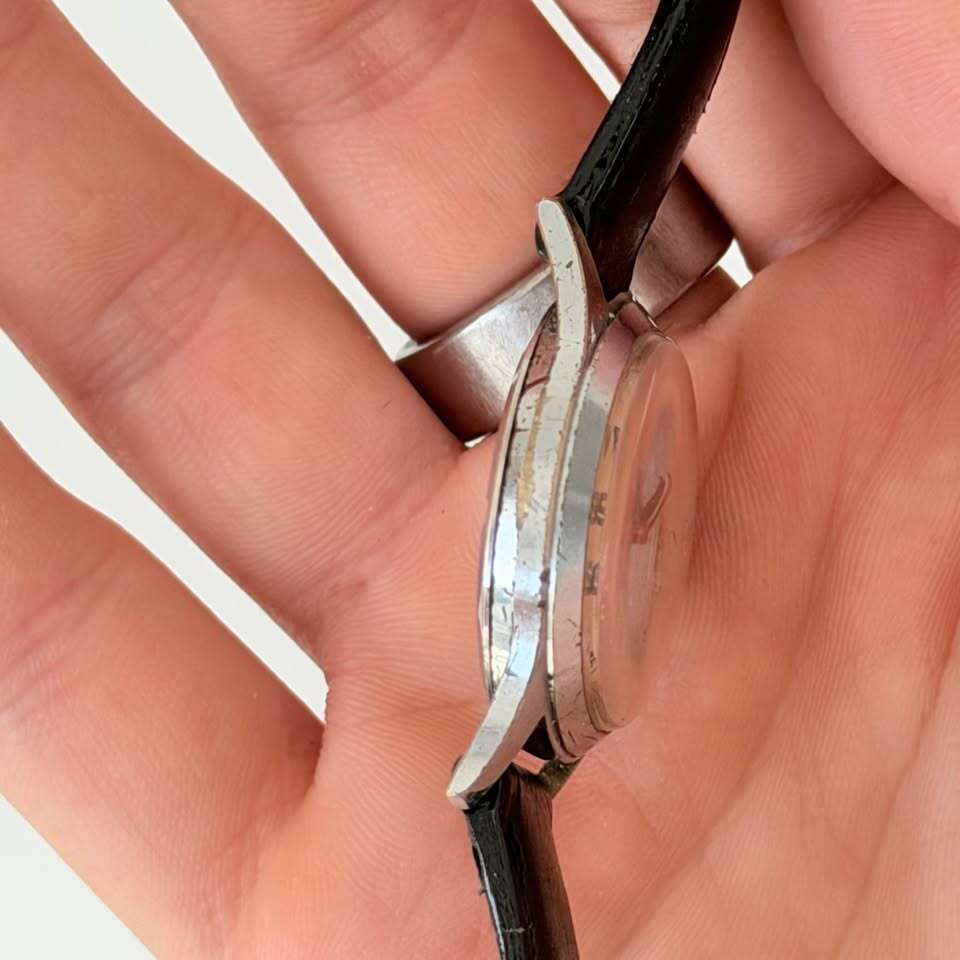 Vintage Clebar Military-Style Watch – 24 Hour Dial, Incabloc