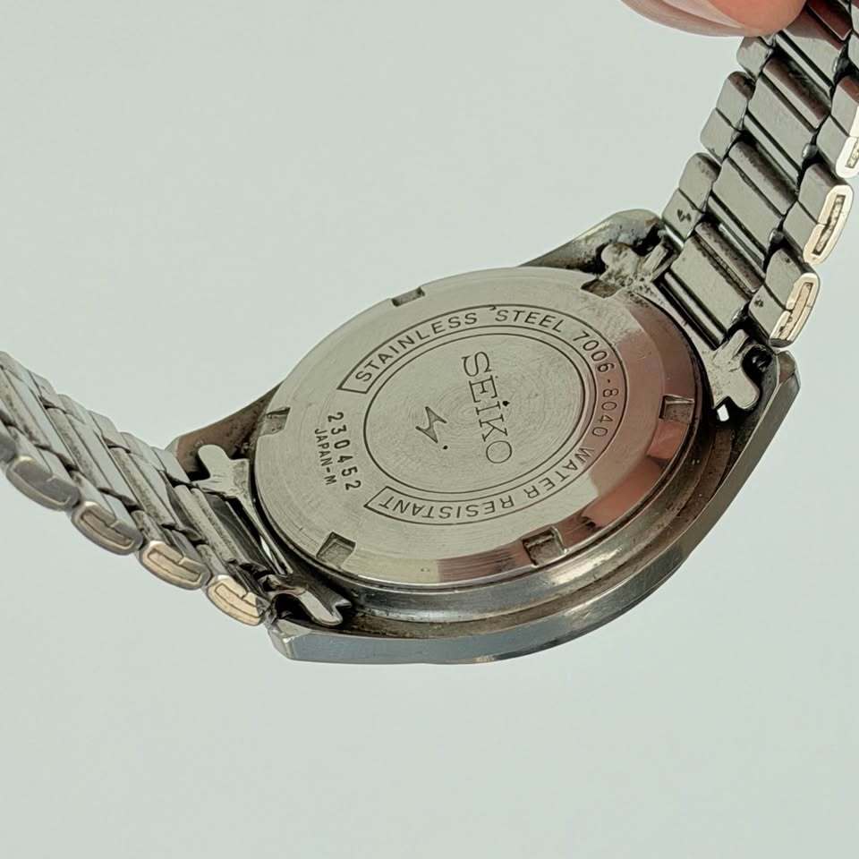 Vintage Seiko 7006-8040 Automatic Watch – 19 Jewels, Day/Date
