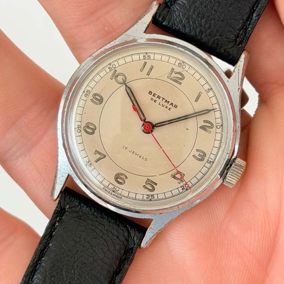 Vintage Bertmar De Luxe Watch – 17 Jewels, Swiss Made