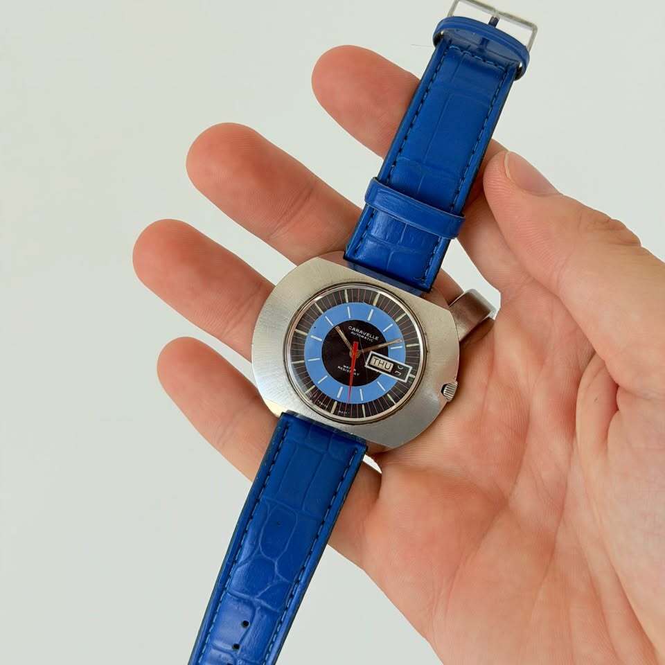 Vintage Caravelle by Bulova “UFO” Dial Automatic Watch – Day/Date