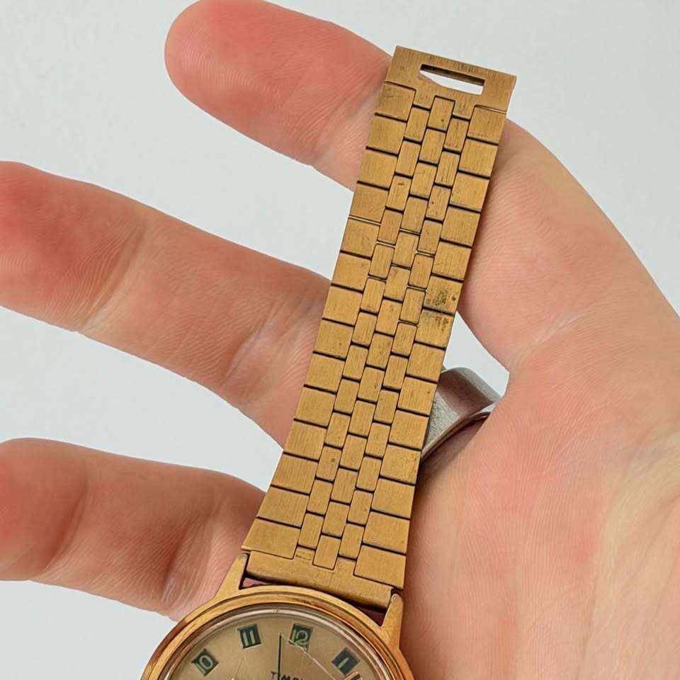 Vintage Timex Gold Tone Mechanical Watch – Manual Wind