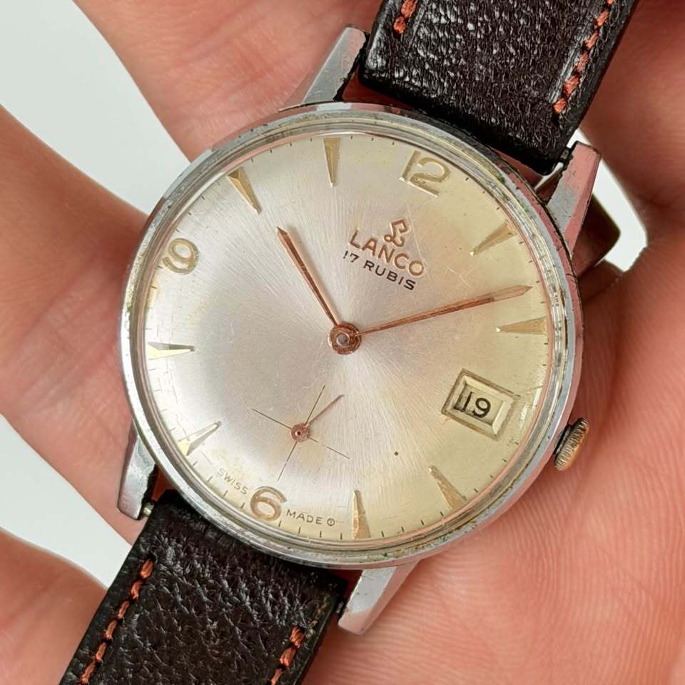 Vintage Lanco 17 Rubis Watch – Swiss Made, Date