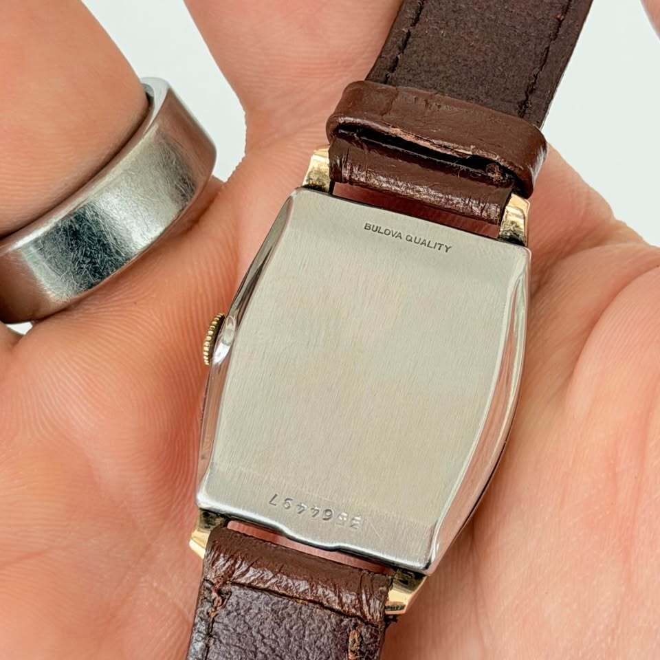 Vintage Bulova Art Deco Tonneau Watch – Gold Filled, Manual Wind