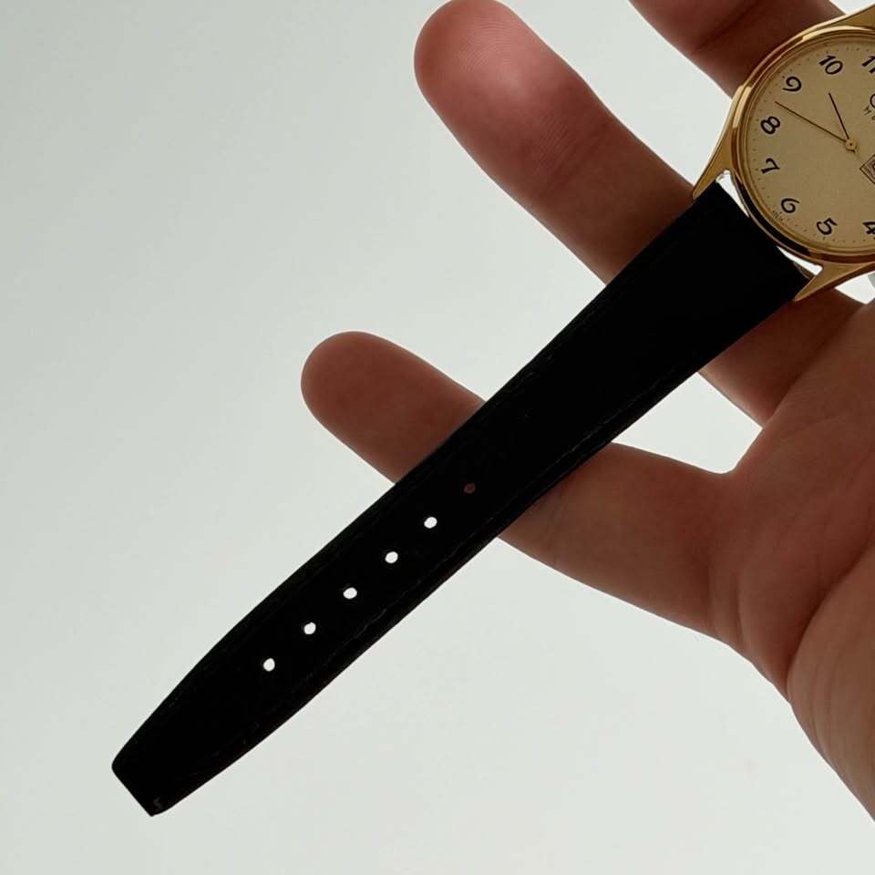 Caravelle by Bulova Day Date Dress Watch Gold Tone