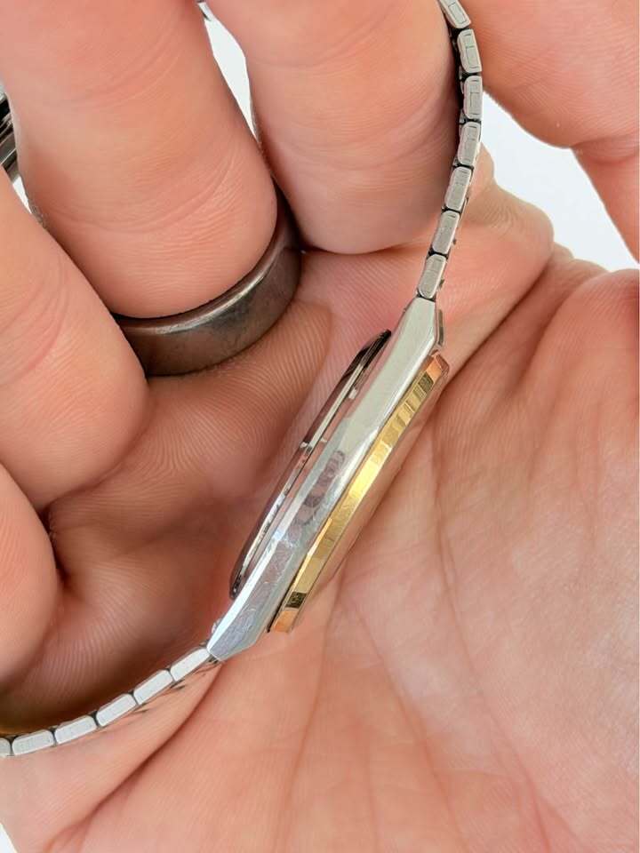 Seiko Quartz 7123-7120 Two-Tone Day/Date Watch
