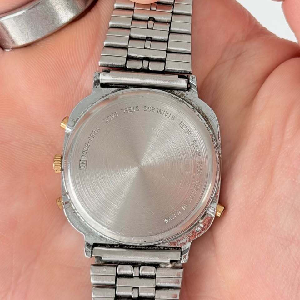 Vintage Lorus Ana-Digi Watch – Y653-5000, Two-Tone