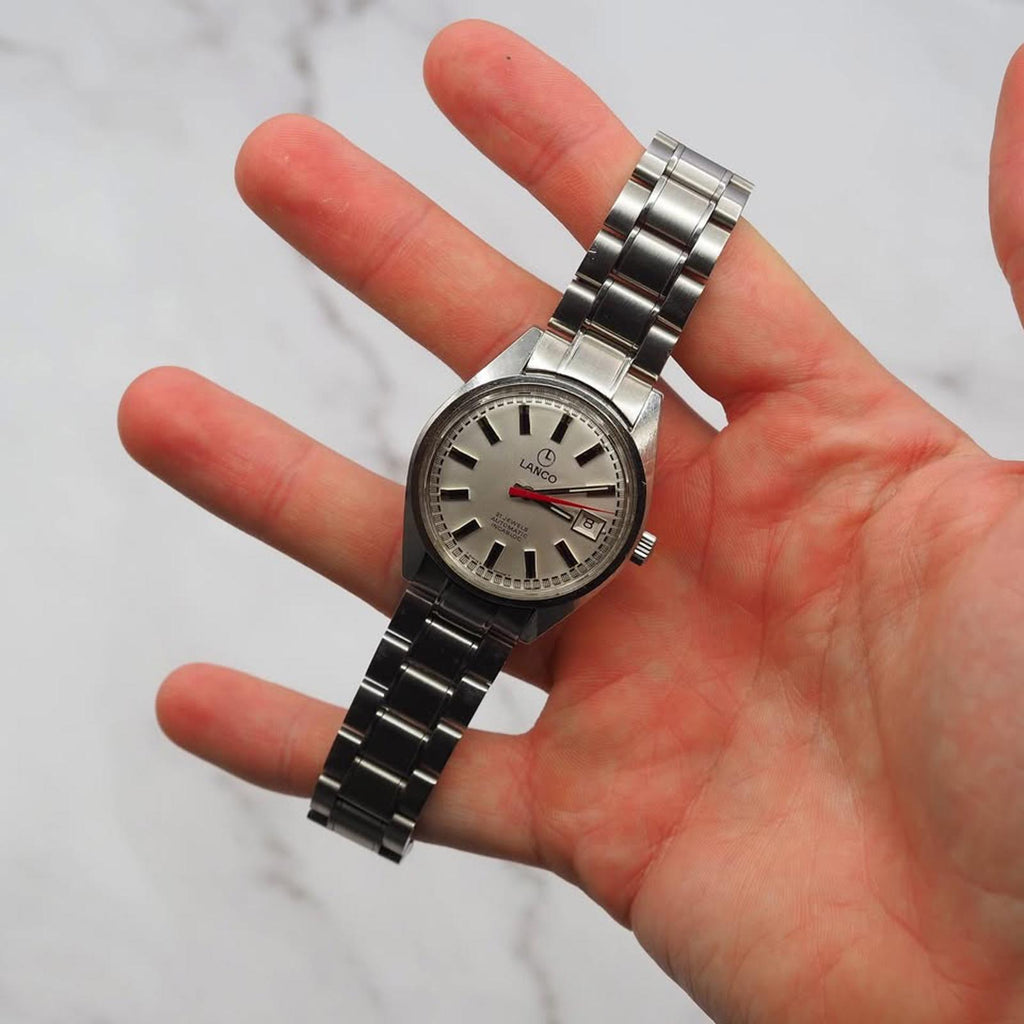 Lanco Automatic Vintage Watch Silver Dial