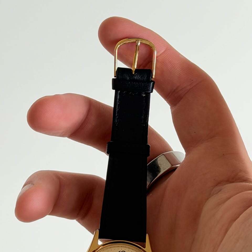 Caravelle by Bulova Day Date Dress Watch Gold Tone