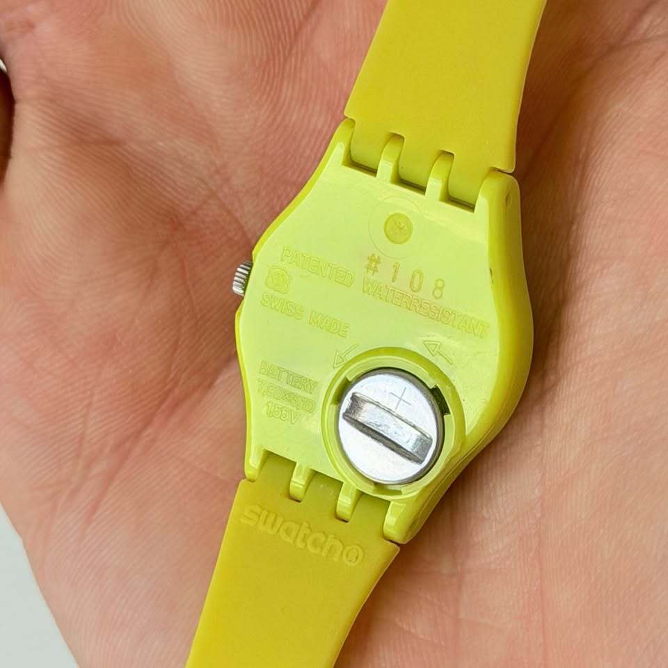 Swatch Yellow Double-Wrap Silicone Watch – Swiss Made