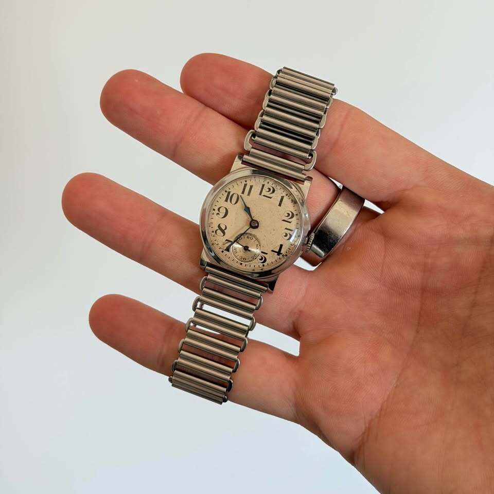 Waltham Vintage Cushion Case Watch Small Seconds