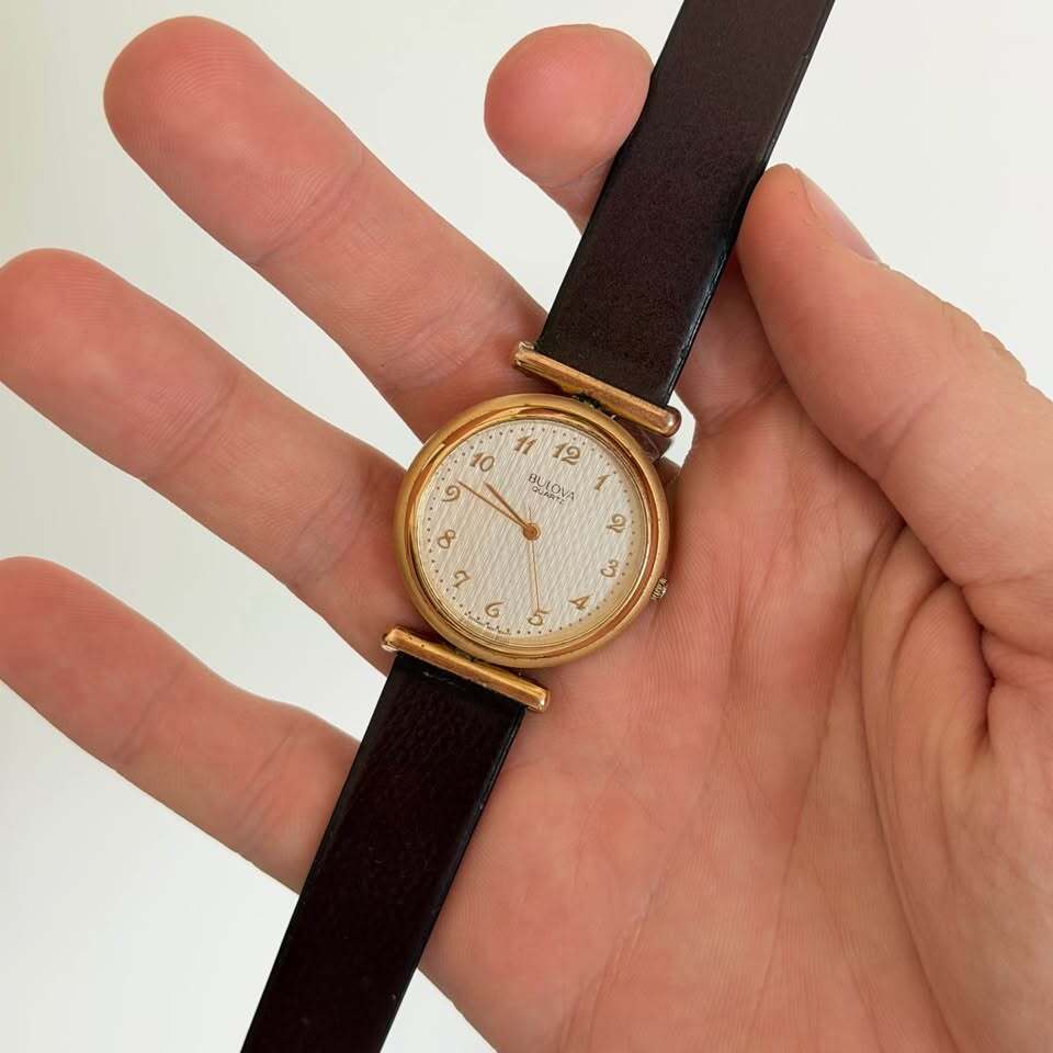 Bulova Quartz Dress Watch Gold Tone