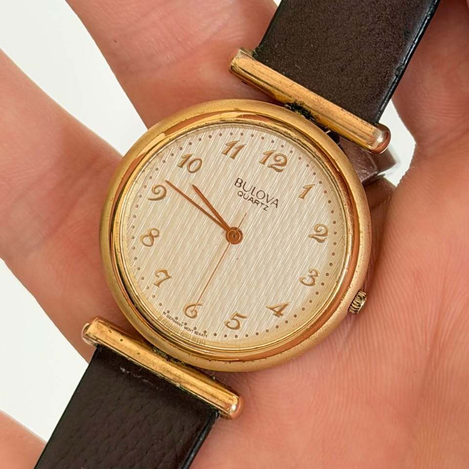 Bulova Quartz Dress Watch Gold Tone