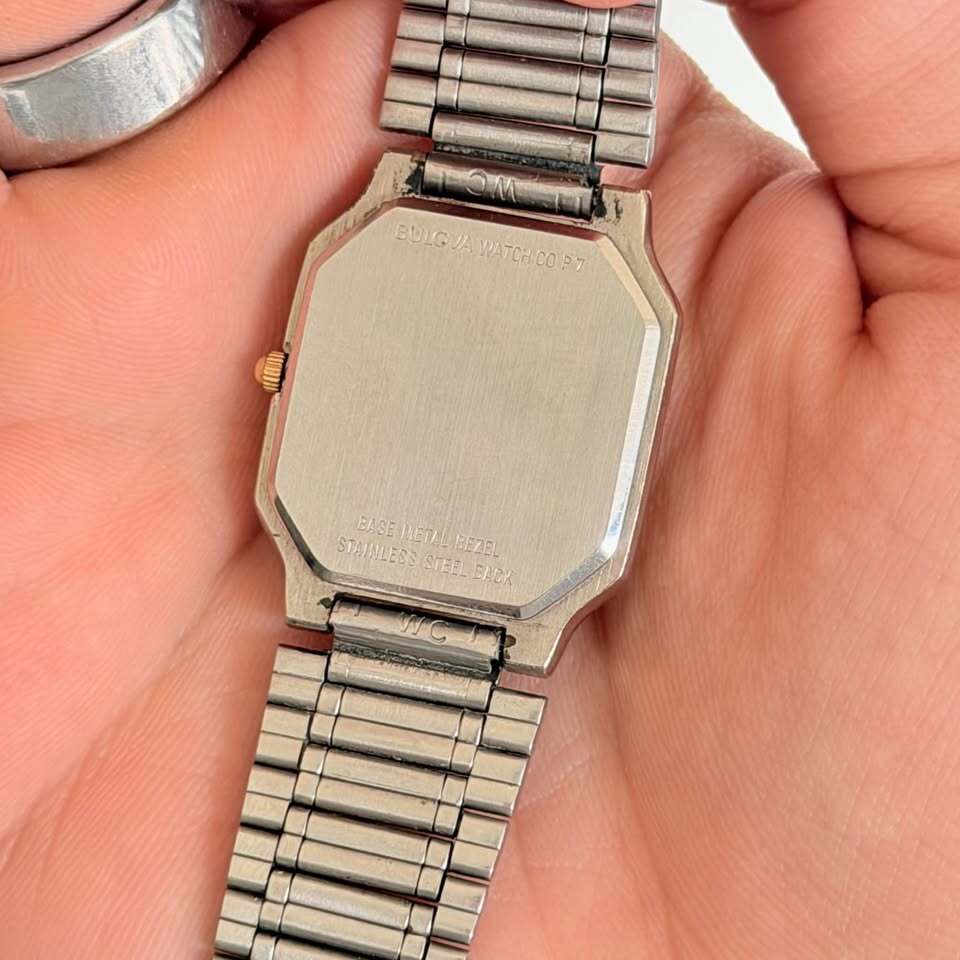 Caravelle by Bulova Quartz Two Tone Octagonal Watch