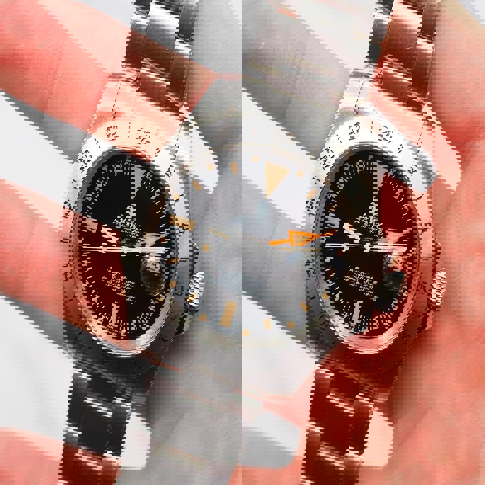 Bapex A Bathing Ape Bape Type 8 GMT Stainless Steel Men's Watch