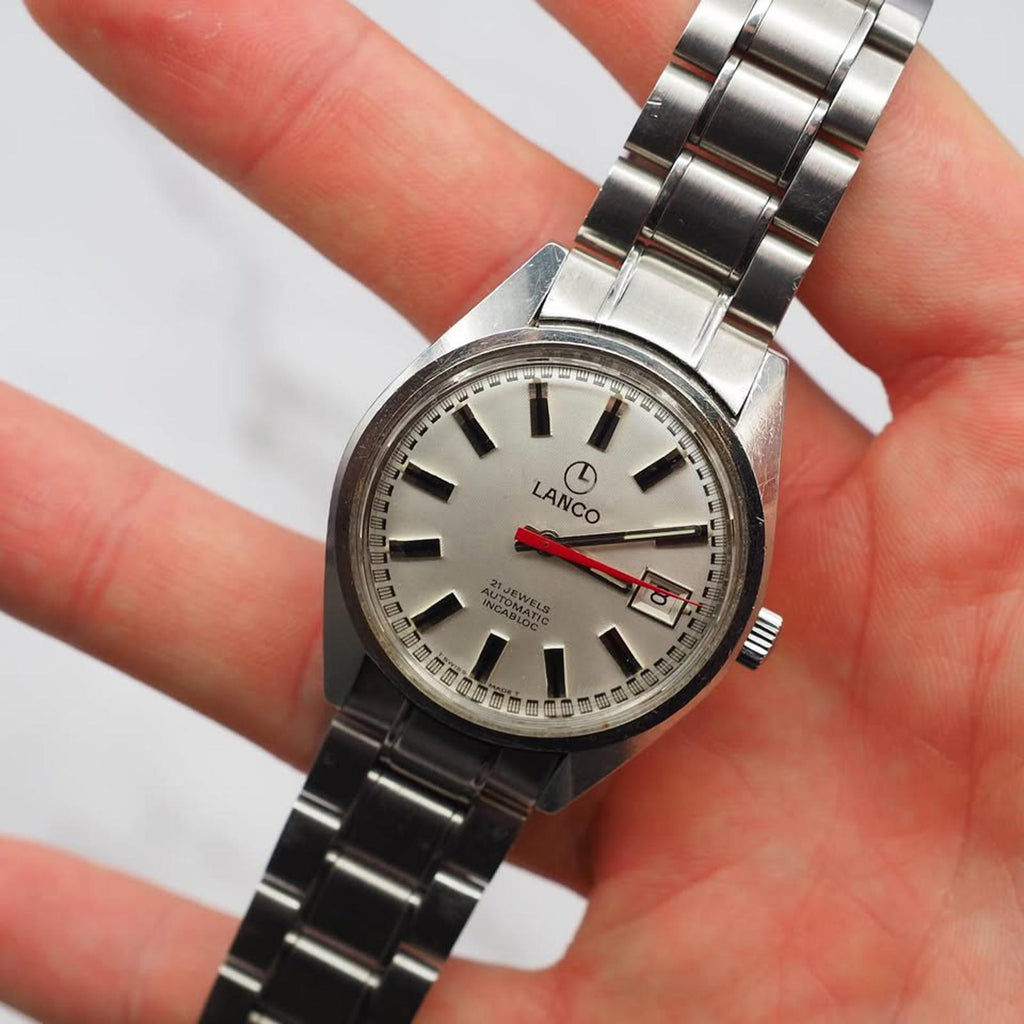 Lanco Automatic Vintage Watch Silver Dial