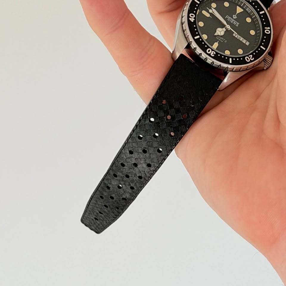 Vintage Potens (Squale) Quartz Diver Watch – 100M, Day/Date