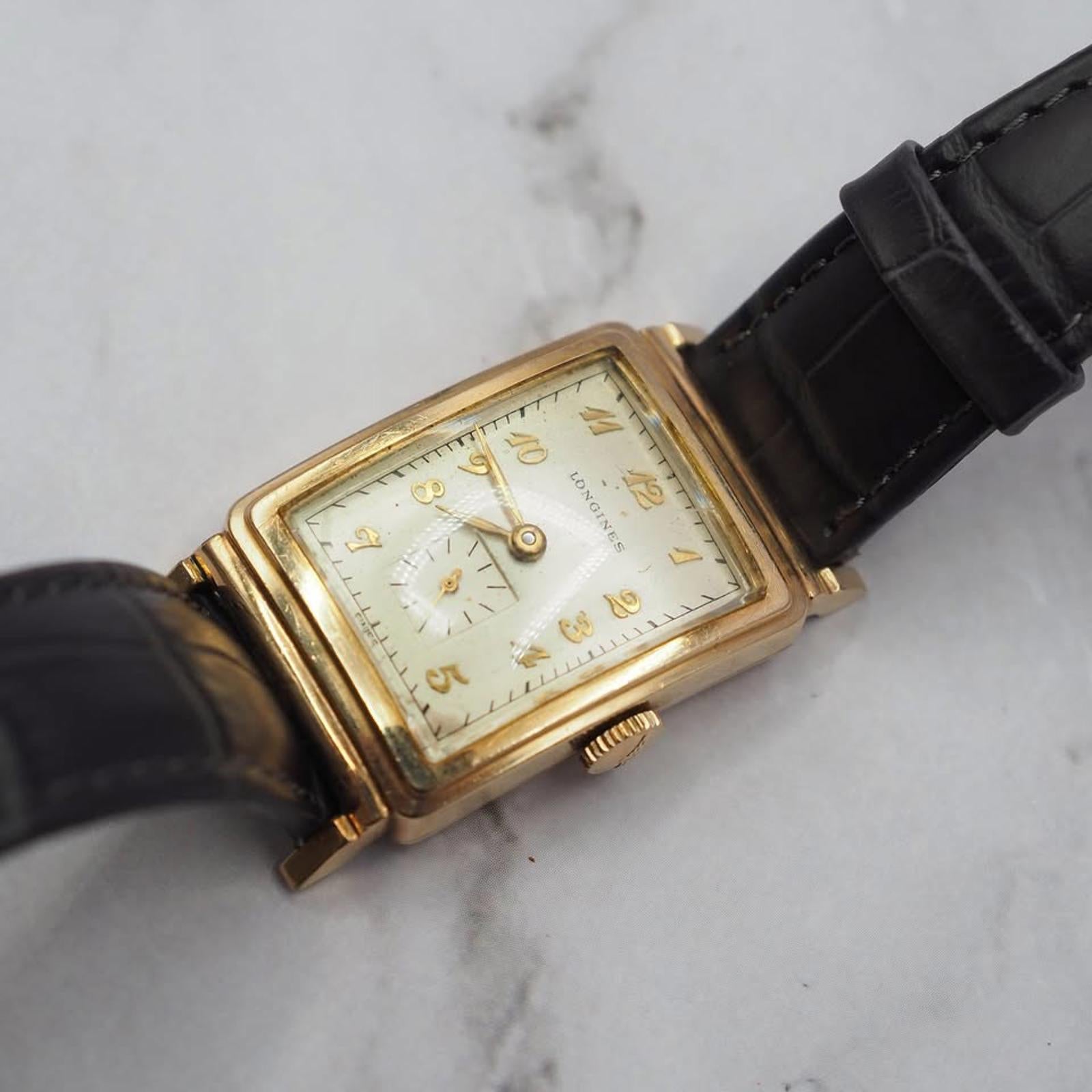 Longines Tank Mechanical Wind Watch