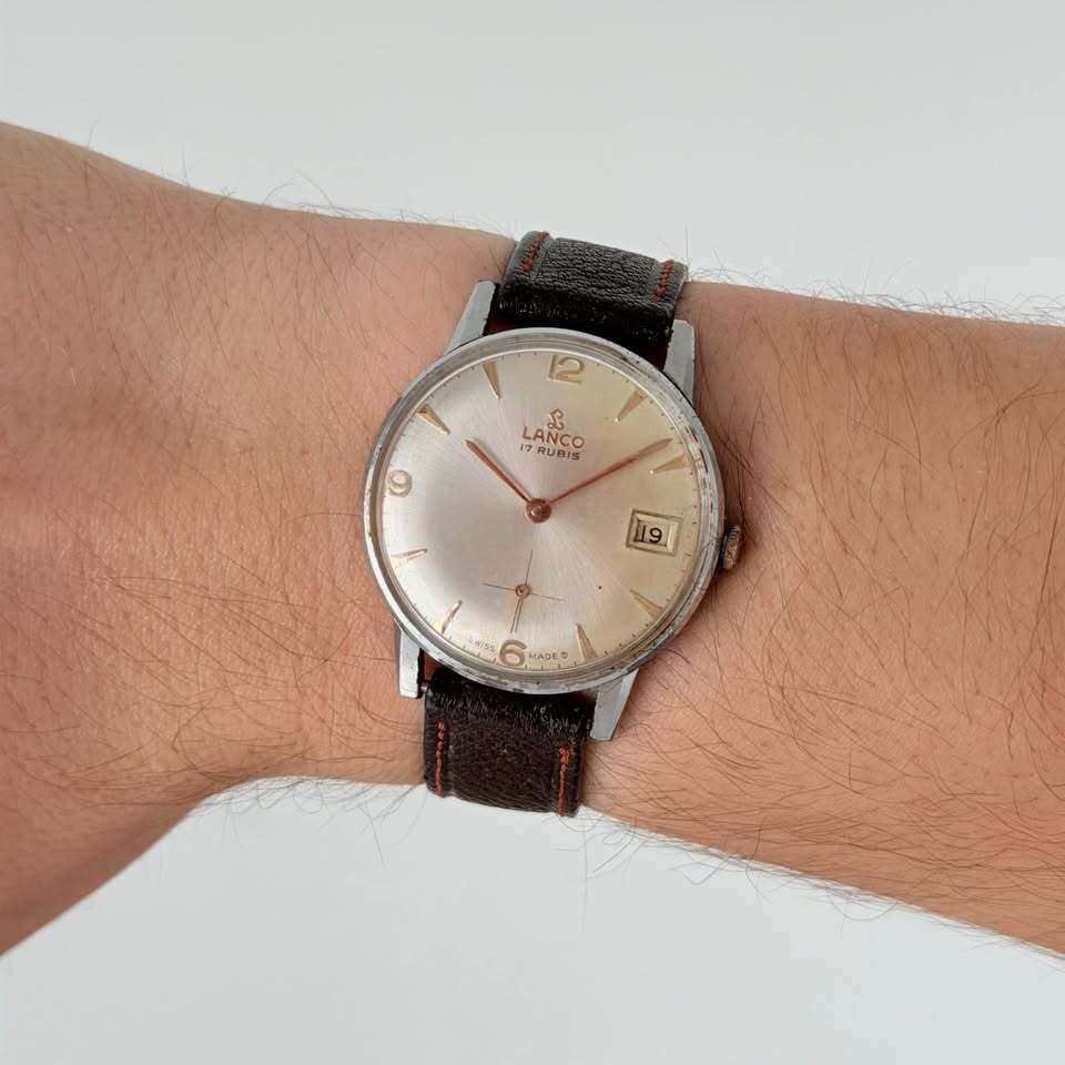 Vintage Lanco 17 Rubis Watch – Swiss Made, Date