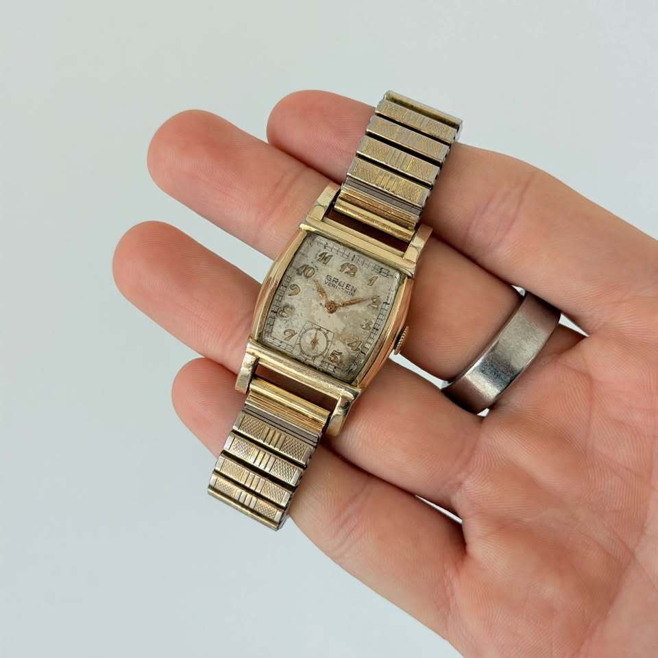 Vintage Gruen Veri-Thin Tonneau Watch – Gold Filled, Art Deco