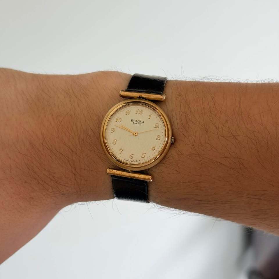 Bulova Quartz Dress Watch Gold Tone