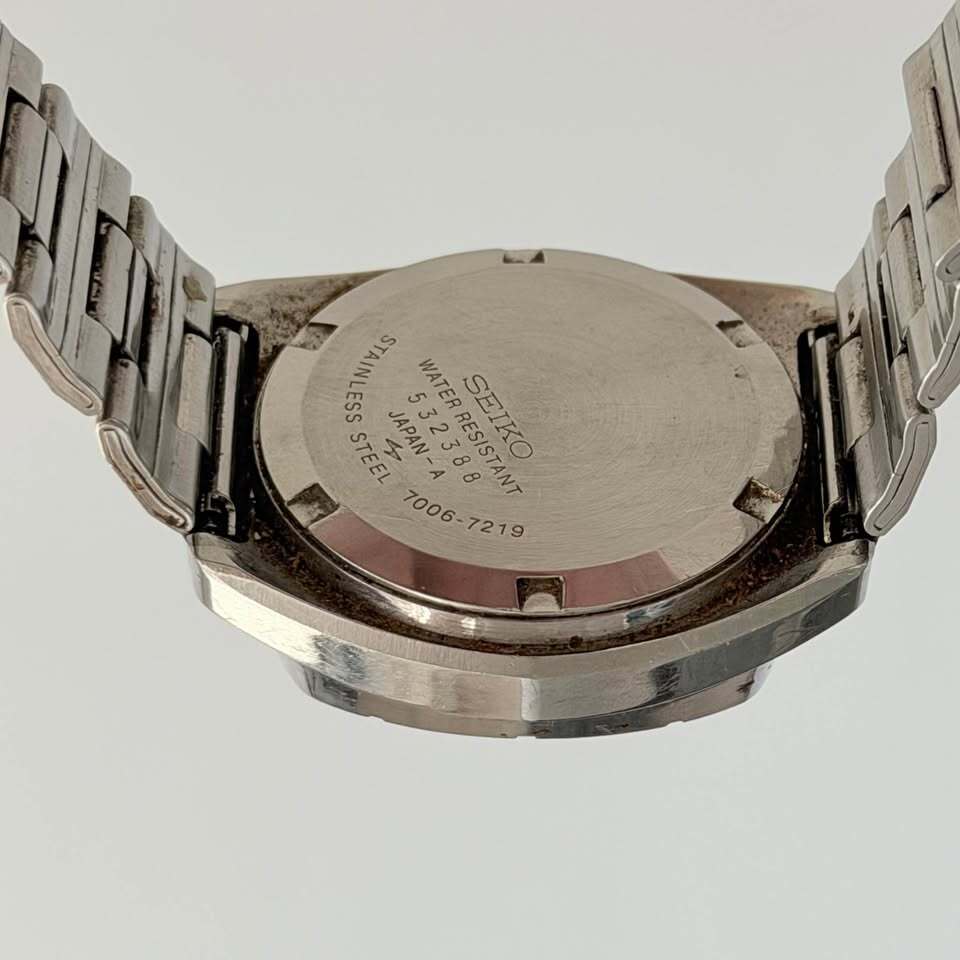 Vintage Seiko 7006-7219 Automatic Watch – Blue Dial, TV Case